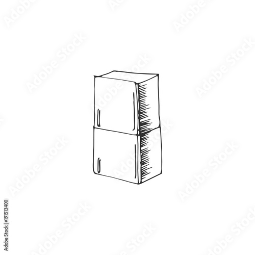 fridge vector draw