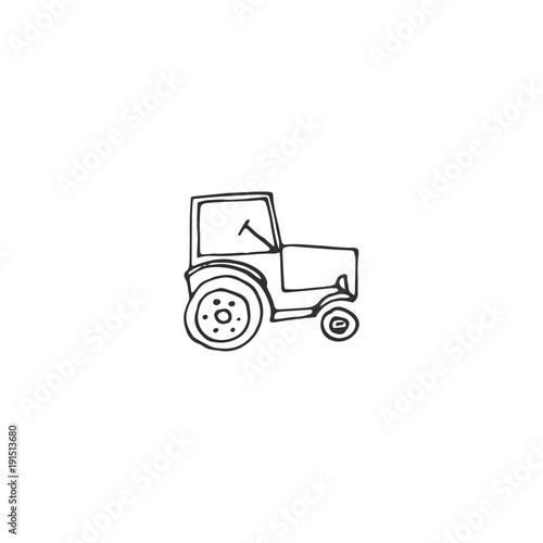 tractor vector draw
