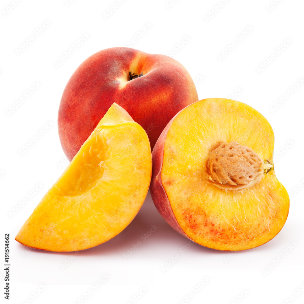 Peach fruit slice Peach fruit slice