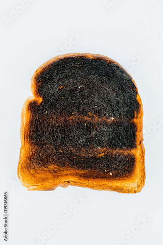 burnt toast slices of bread