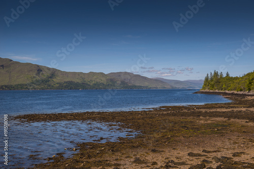 loch linnhe in scotland, summer time and travel