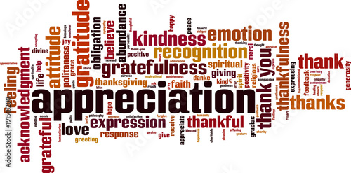 Appreciation word cloud