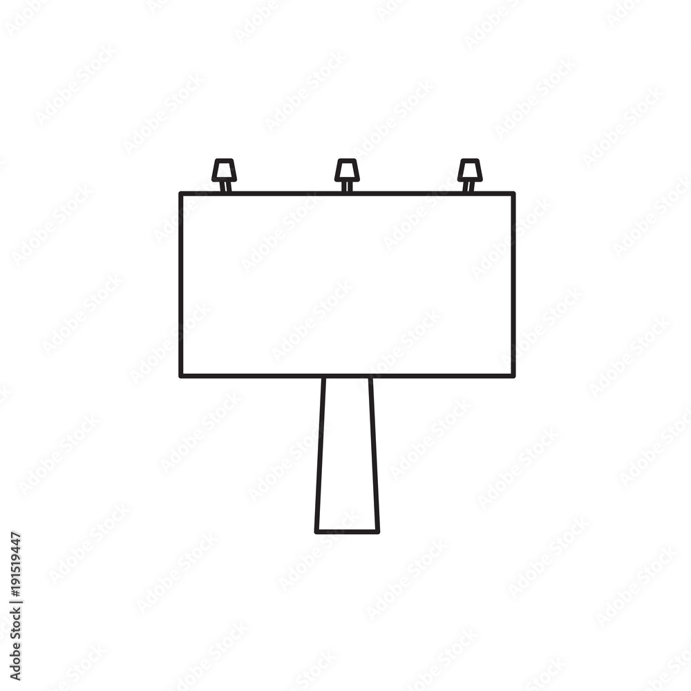 billboard icon- vector illustration billboard icon- vector illustration
