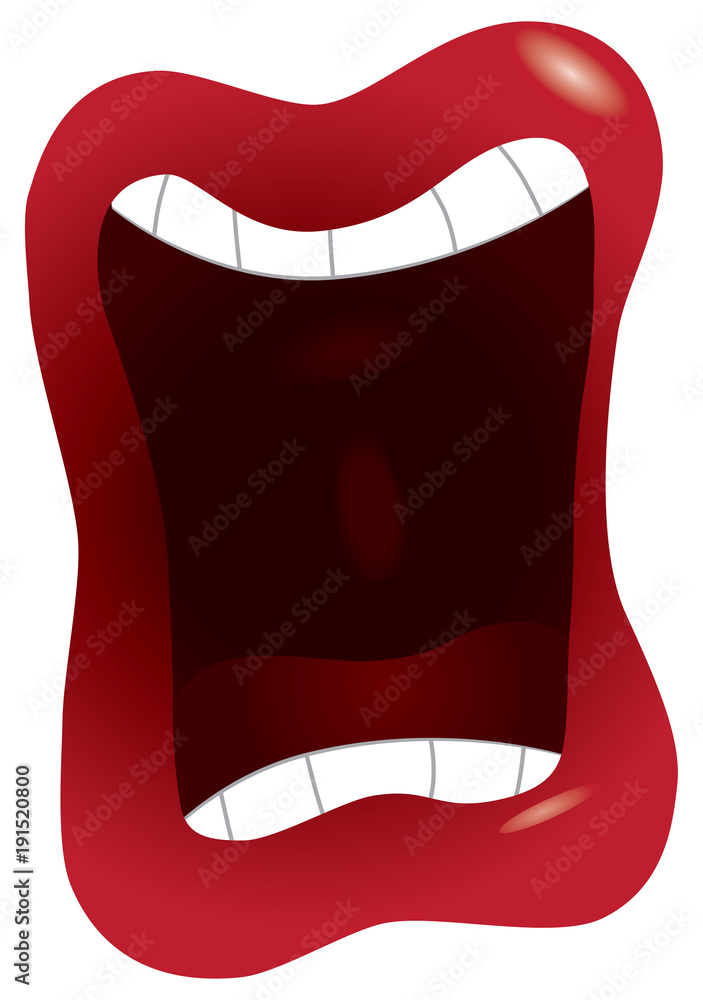 Mouth Yelling Clipart