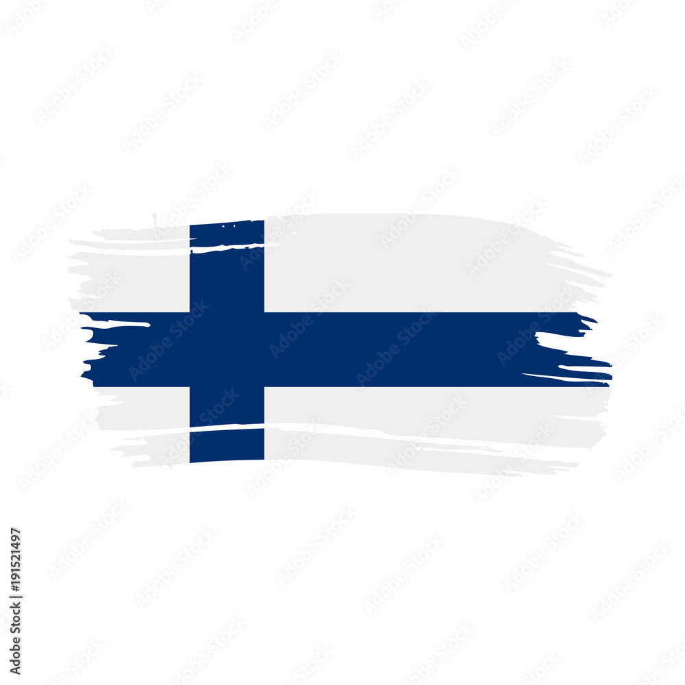 Finland flag, vector illustration Finland flag, vector illustration