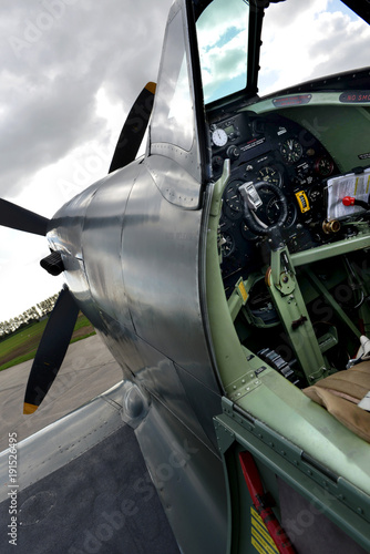 Naklejka Spitfire cockpit