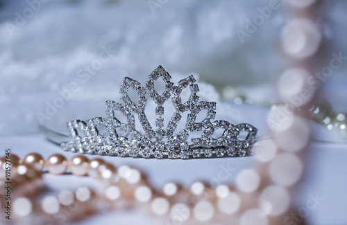 Photography Silver tiara wedding crown decor image