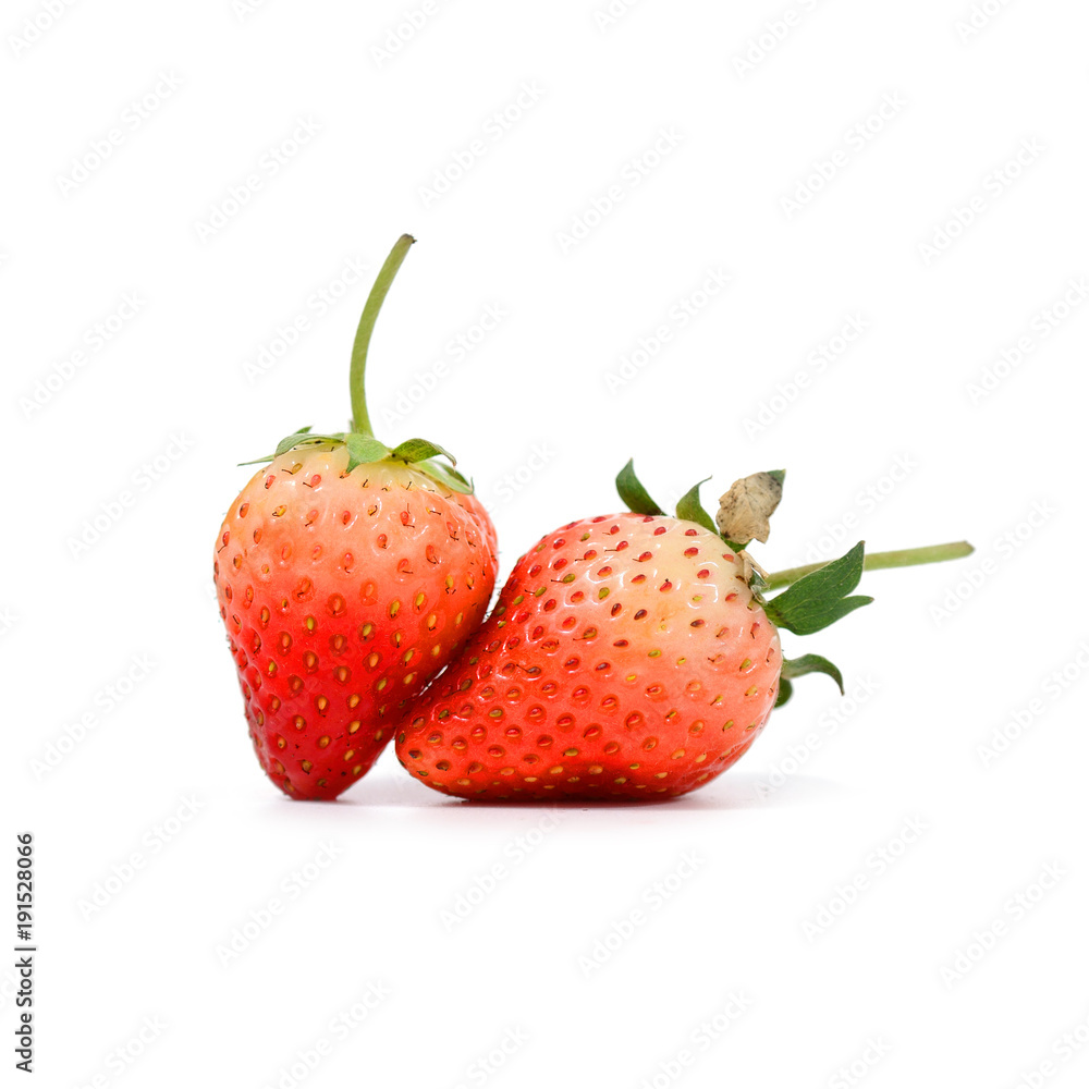 Strawberry isolated on white as background Strawberry isolated on white as background