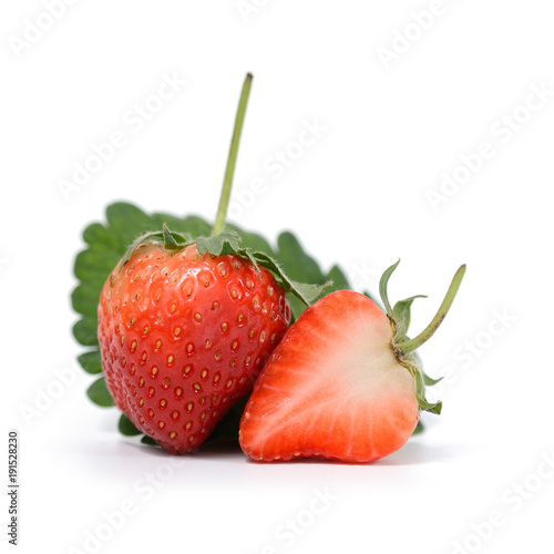 Strawberry isolated on white as background