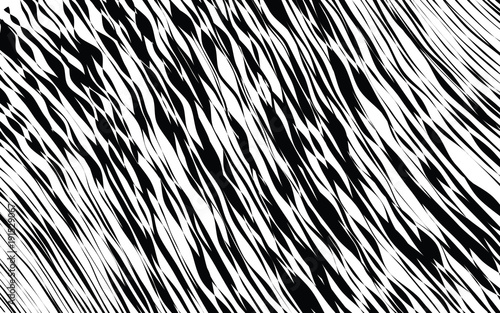 2690227 Black and White Wave Stripe Optical Abstract Background