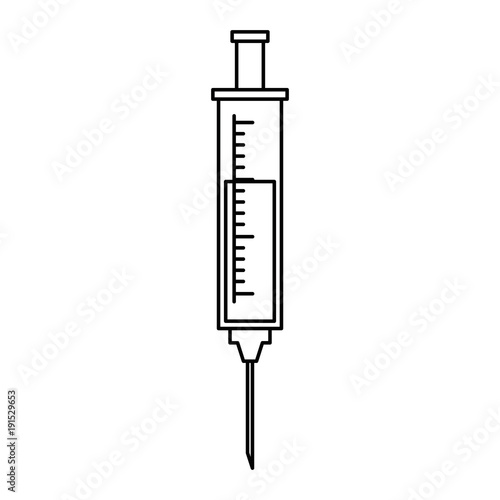 injection medical isolated icon vector illustration design