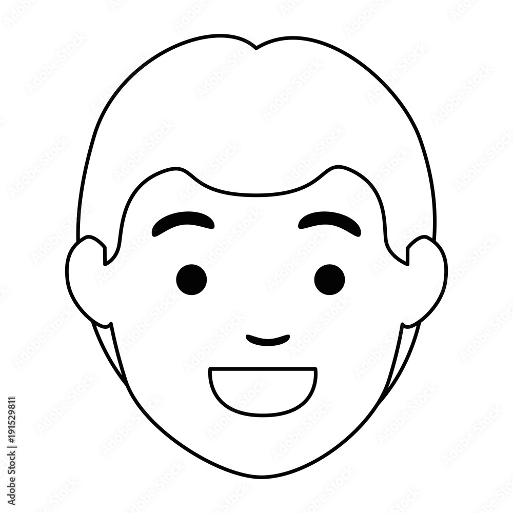 young man head avatar character vector illustration design young man head avatar character vector illustration design