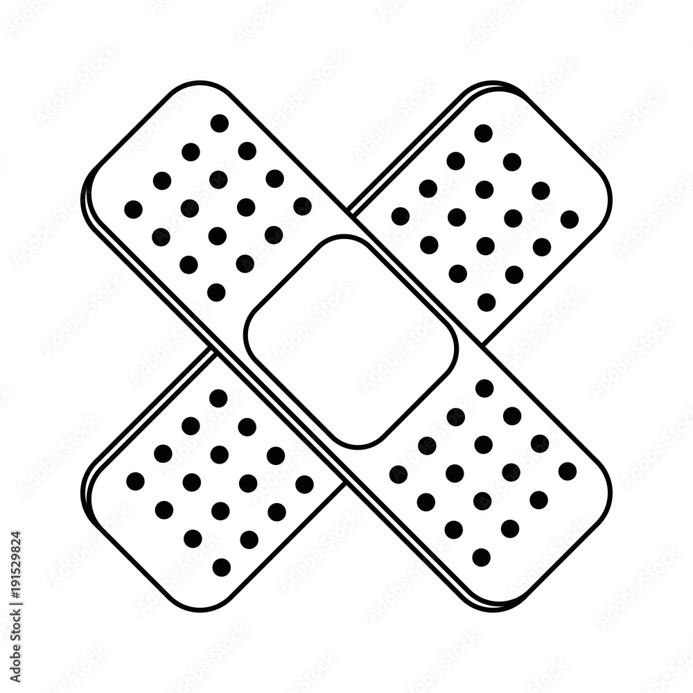 medicinal bandages isolated icon vector illustration design medicinal bandages isolated icon vector illustration design