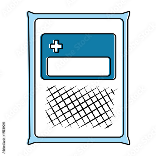 medical gauze bag icon vector illustration design