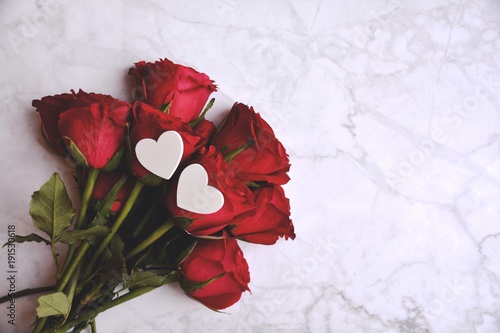 Grußkarte - Rosenstrauß