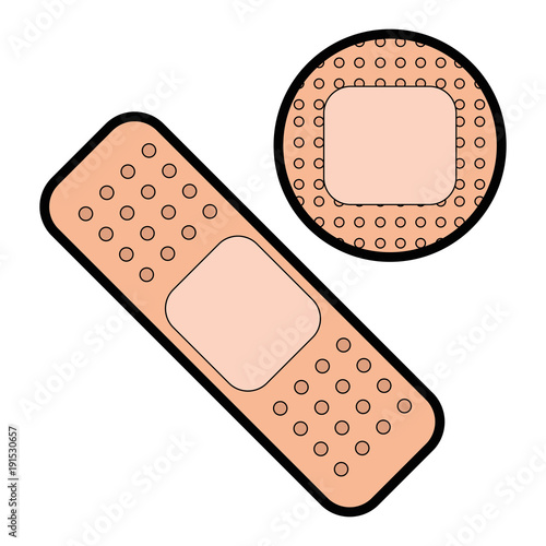 medicinal bandages isolated icon vector illustration design