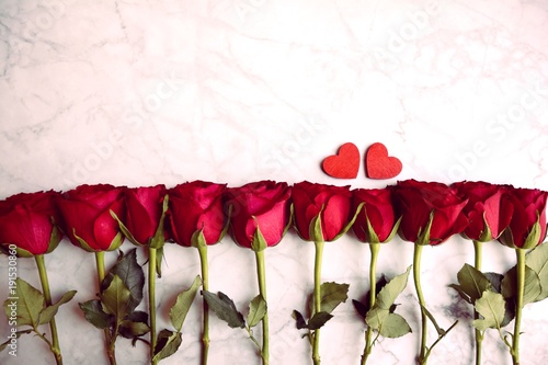 Grußkarte - rote Rosen