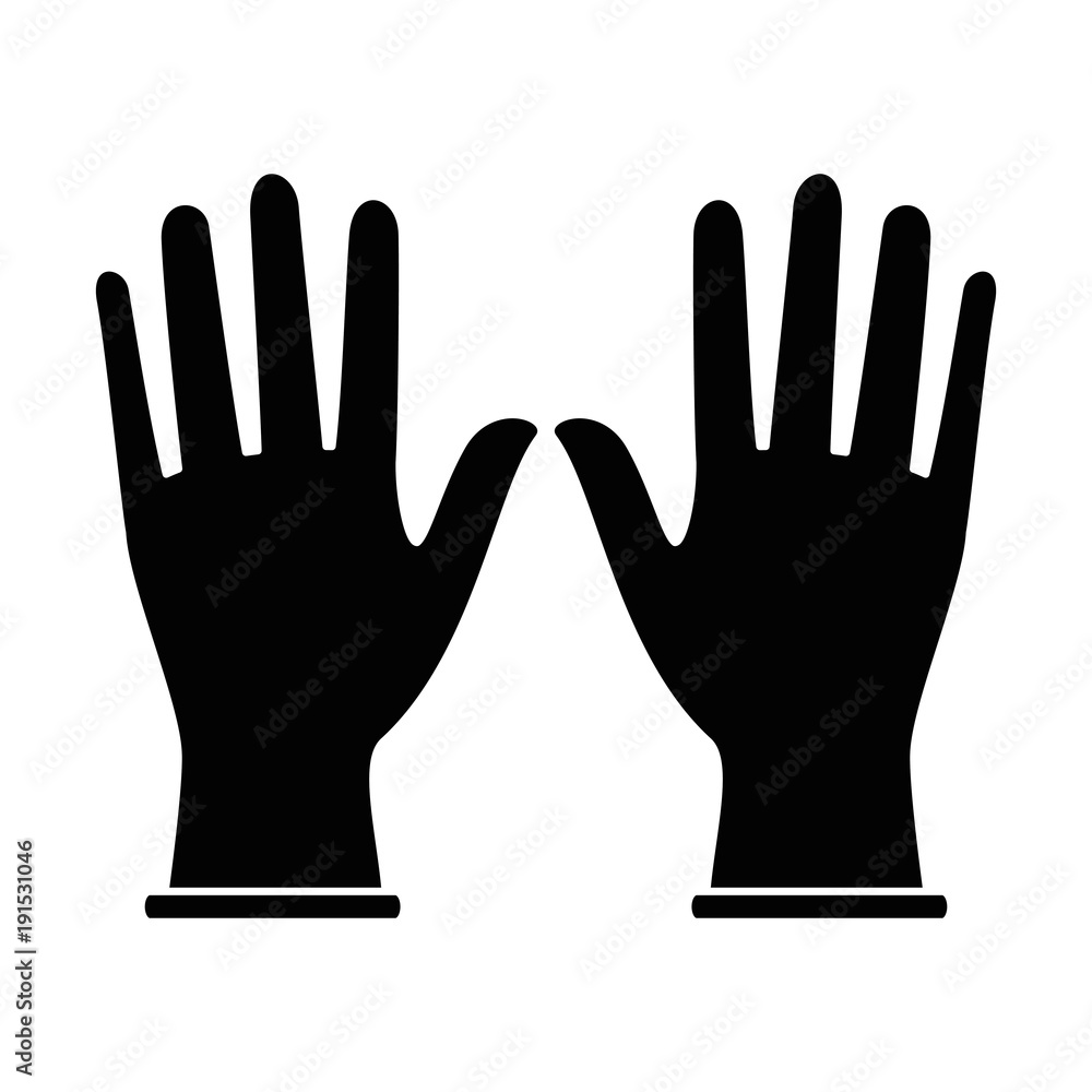 Surgical gloves isolated icon vector illustration design Surgical gloves isolated icon vector illustration design