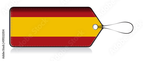 Spanish flag lable, Label of product made in Spain