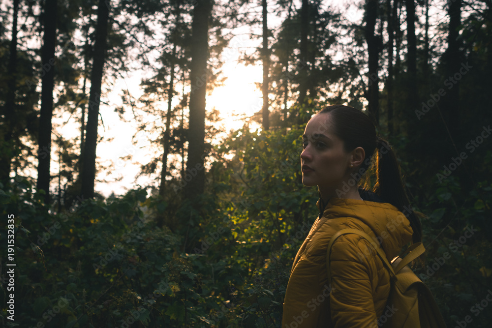 girl in the forest girl in the forest