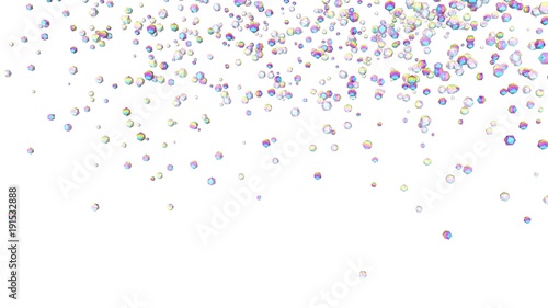 Holographic gems background. 3d illustration. Rhinestones abstract wallpaper. Rainbow multicolor pyramids. Crystals. Diamonds. Jewelry. Fashion. Simple geometric shapes backdrop.