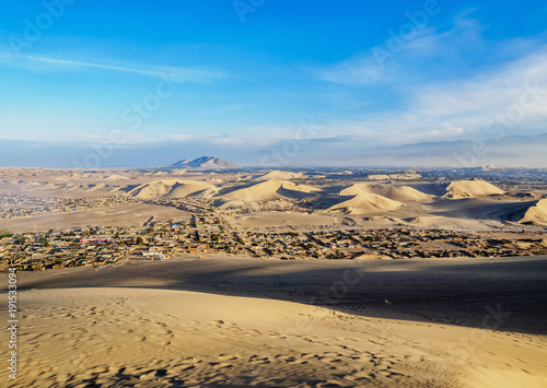 Sand Dunes of Ica Desert near Huacachina, Ica Region, Peru