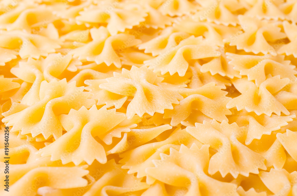 pasta in form of bows pasta in form of bows