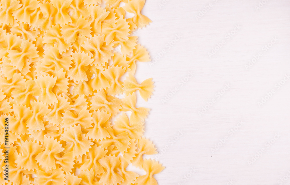 pasta in form of bows