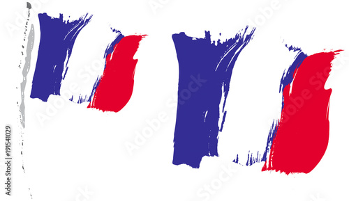 DRAPEAU FRANÇAIS pinceau