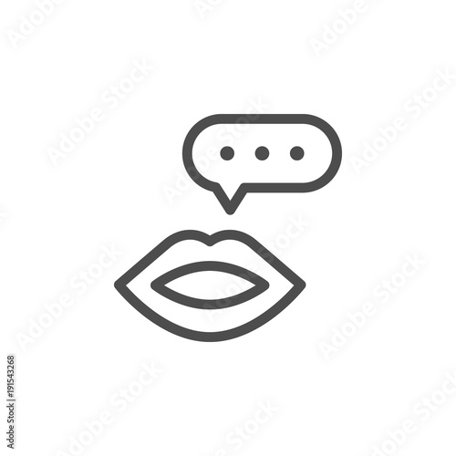 Talk line icon