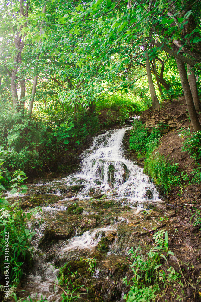 waterfall in deep forest waterfall in deep forest
