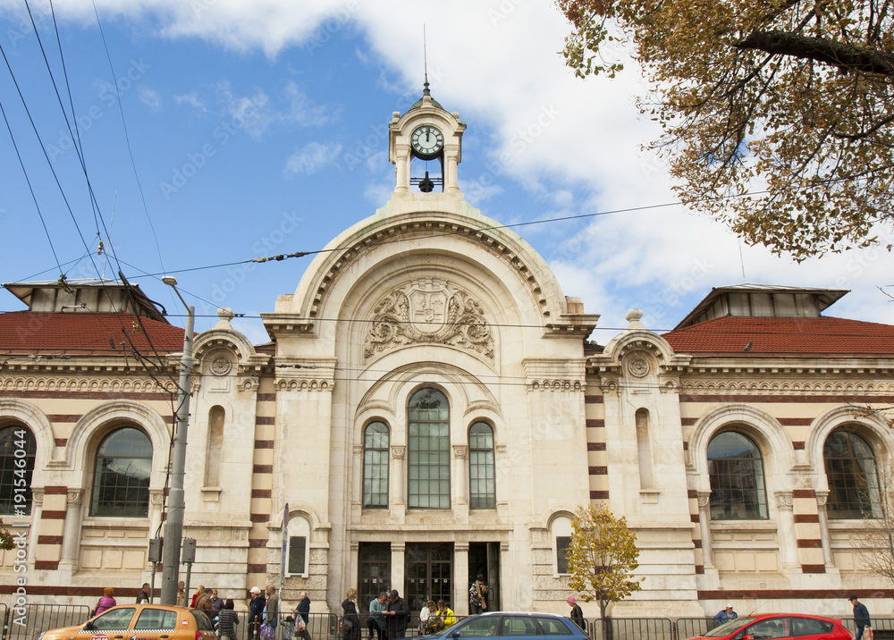 SOFIA, BULGARIA - OCTOBER 09, 2017: Central market, build in 1911 year.