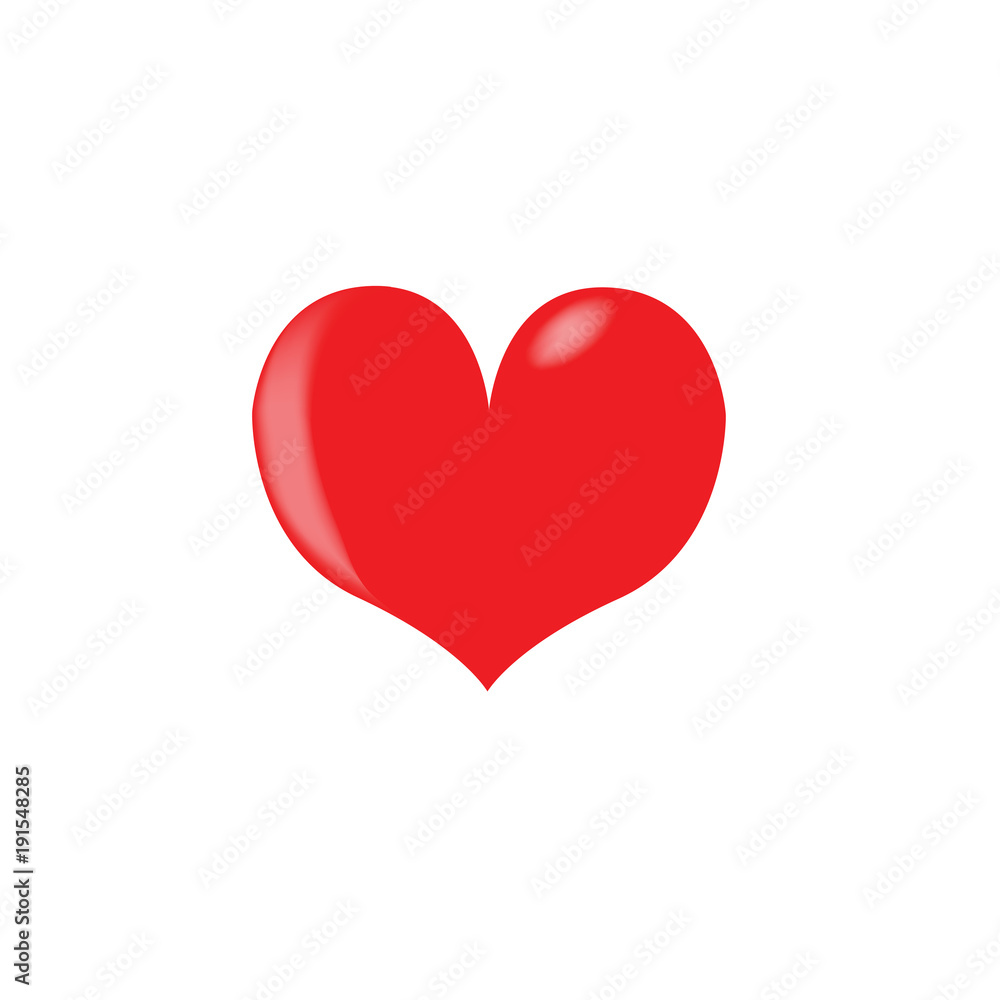 heart on white background