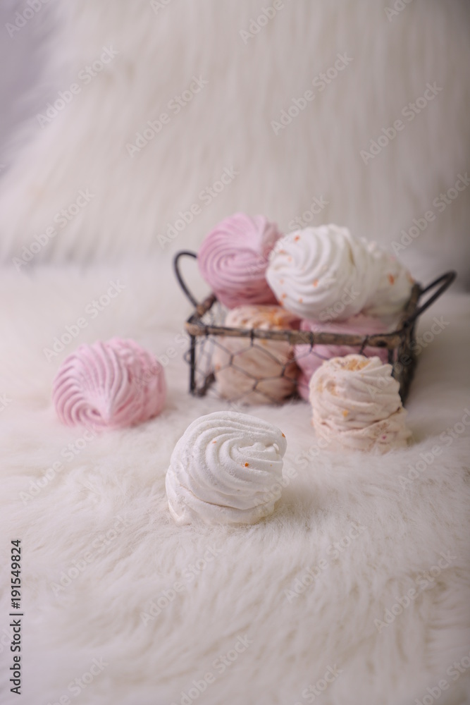 Sweet and tasty dessert, Russian marshmallow. Marshmallow. for the beloved .