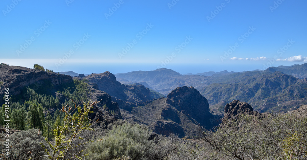 Roque Nublo and Teide in one picture Roque Nublo and Teide in one picture