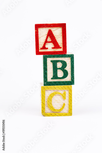 Ahşap Harfler; A, B, C