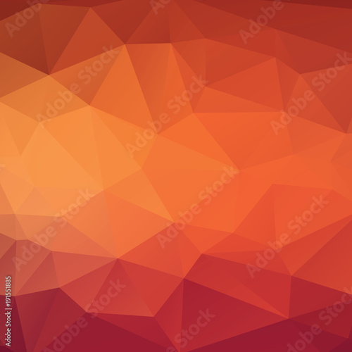 Abstract triangle background in golden red tones