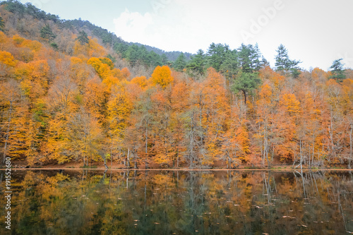 Buyuk Lake in Yedigoller National Park, Turkey