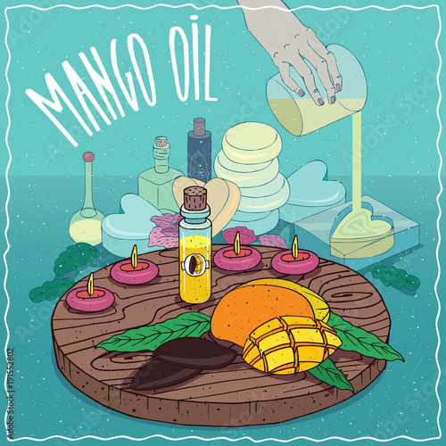 Mango seed oil used for soap making