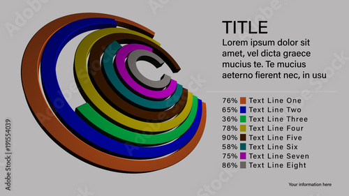 3D Circular Bar Graph