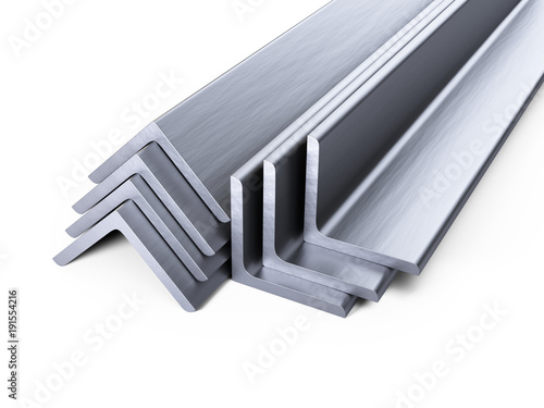 Steel corner profiles. L-profile set.