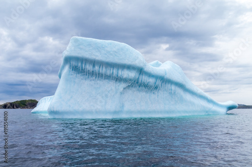 Ice Berg Floating in Spring