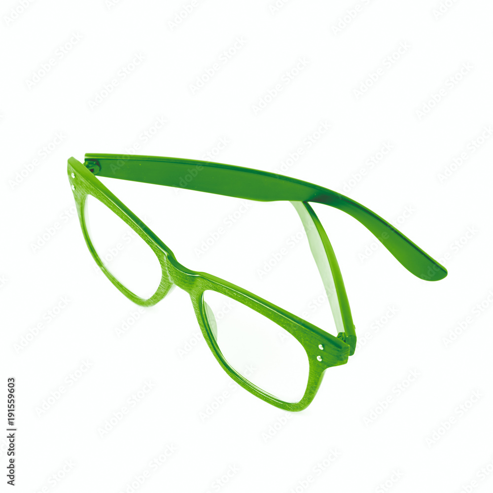 Pair of optical glasses isolated