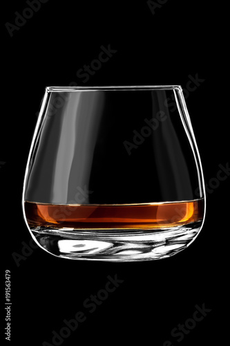 A glass of cognac or brandy.