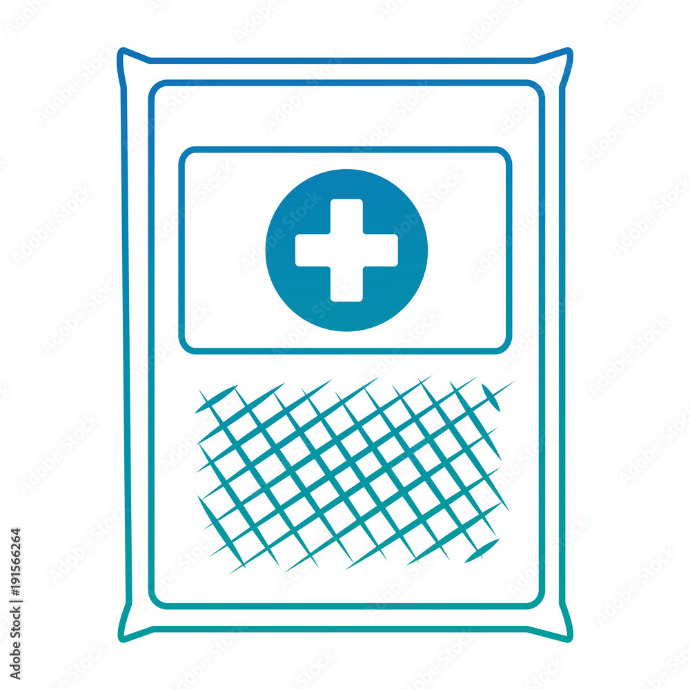 Obraz premium medical gauze bag icon vector illustration design