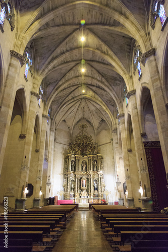 Europe  Spain  Balearic Islands  Mallorca. Esporles. Esglesia de Sant Pere  Church of St. Peter