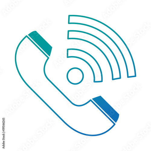 telephone service isolated icon vector illustration design