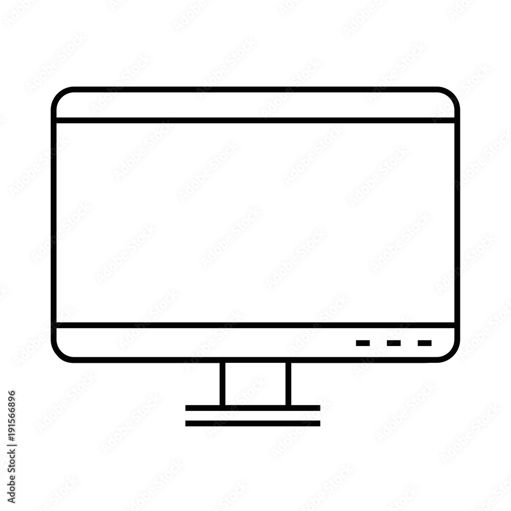 monitor computer isolated icon vector illustration design monitor computer isolated icon vector illustration design
