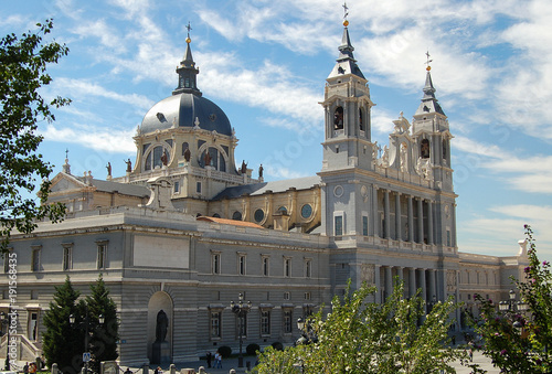 Almudena Cathedral (Catedral de la Almudena) was consecrated by Pope John Paul II in 1993 - Madrid, Spain photo