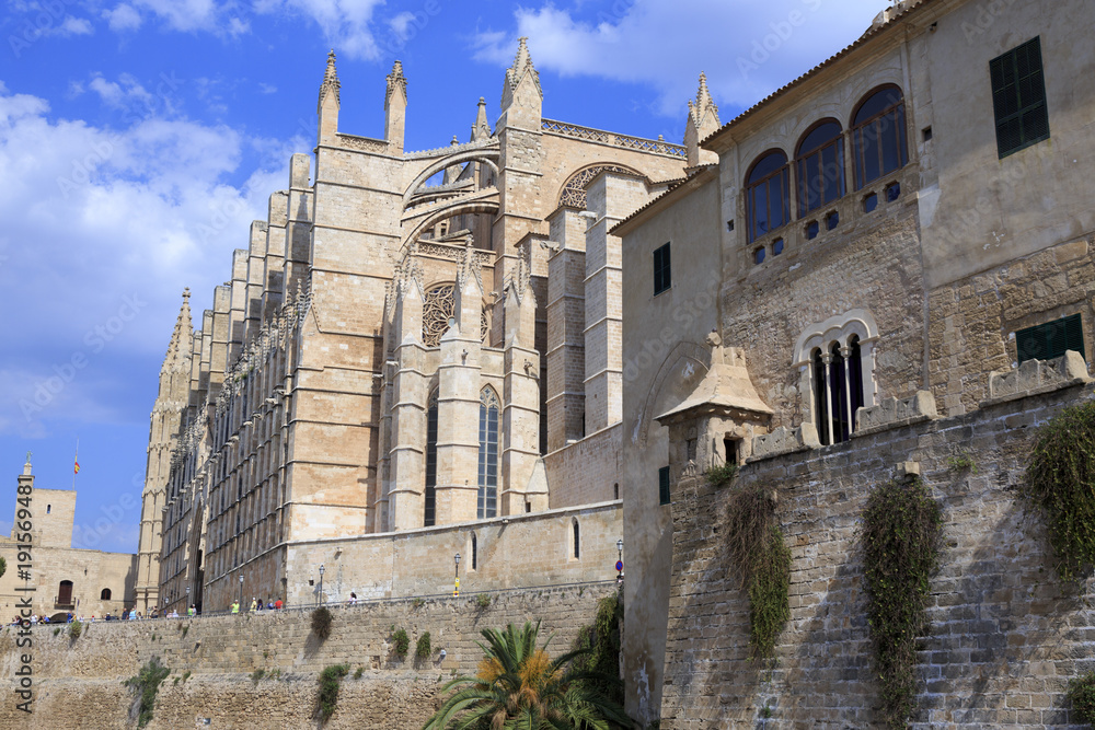 Europe, Spain, Balearic Islands, Mallorca. Cathedral of Santa Maria of Palma.
